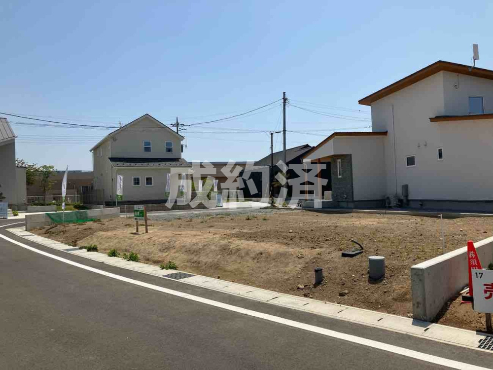 前橋市江木町住宅用売地の前面道路含む現地写真