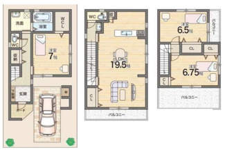 【間取り】 | 花園西町2丁目　中古戸建