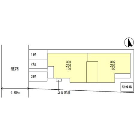 Bonheur明石の区画図