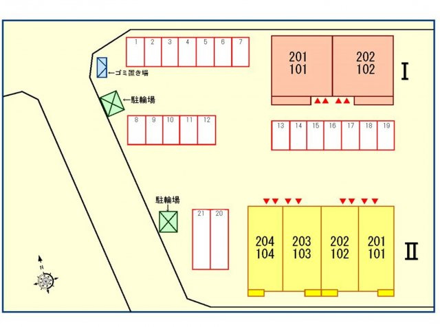 センティア　Ⅱの駐車場|駐車場