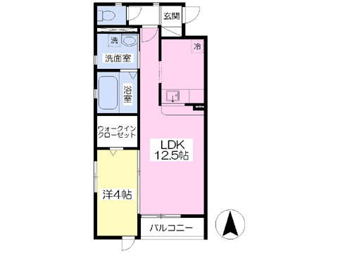 ＶＯＬＶＥＲ(ヴォルヴェール)Aの間取り