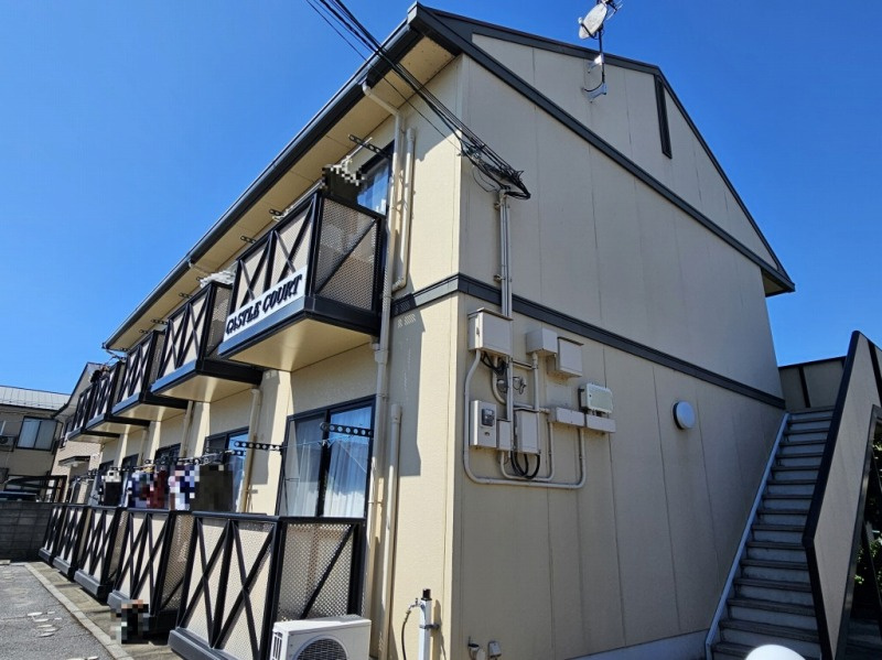 CASTLE COURTの外観|全室南向きで陽当たりが良いです