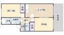 【間取り】 | 専用庭の有る２LDKのお部屋です