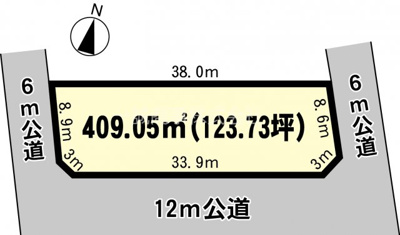 【区画図】 | 陣場G5街区3画地貸地