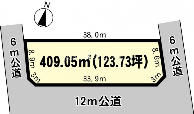 【区画図】 | 陣場G5街区3画地貸地