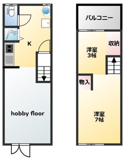 【間取り】 | 上之島町北1丁目テラス
