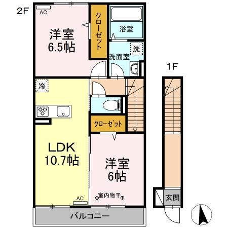 【間取り】 | D-room玉幡