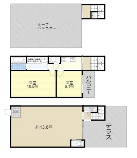 【間取り】 | 鷺洲１丁目店舗付き住宅