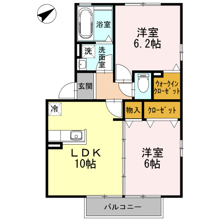 クリアムールBの間取り