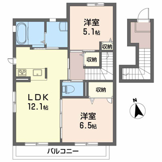 【間取り】 | クレセオSakuraA棟