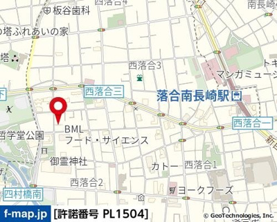 【地図】 | ルーブル新宿西落合Ⅱ