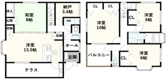 【間取り】 | 横小路町6丁目　中古戸建
