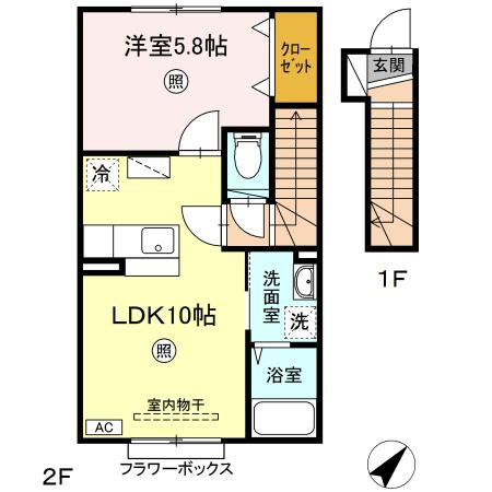 ビビット Ｓ.Ｉの間取り