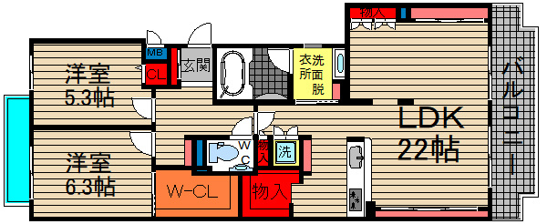 【間取り】 | パーク・ハイム夙川千歳
