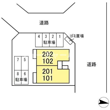 ウエストチェスターの区画図