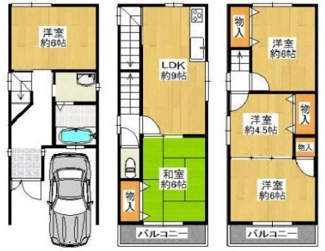 【間取り】 | 新池島町1丁目　中古戸建
