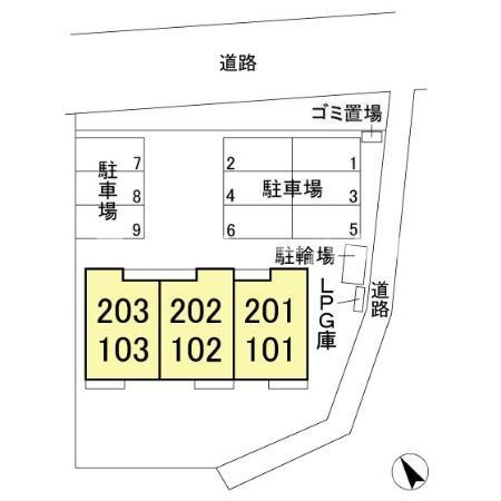 Ａｒｉｅｔｔａの区画図