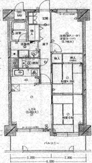 【間取り】 | 朝日プラザウィンディーコート枚岡　
