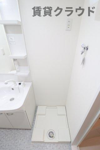 ミリアビタＮｏ．３９の洗面所|広い洗面スペース