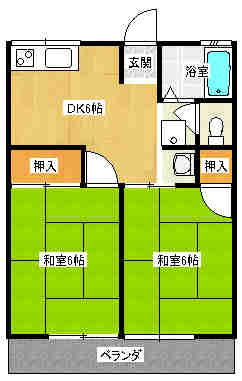 シティハイムカタマチの間取り