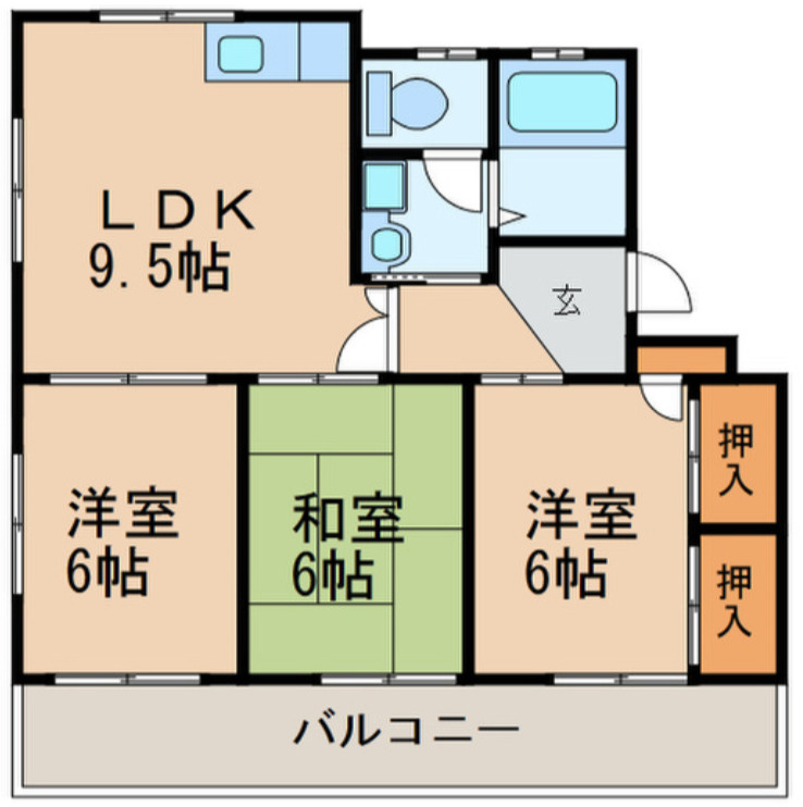 シェル幹の間取り