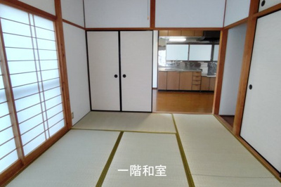 【和室】 | 鳥取市雲山借家(Nハウス) | リビング横の和室