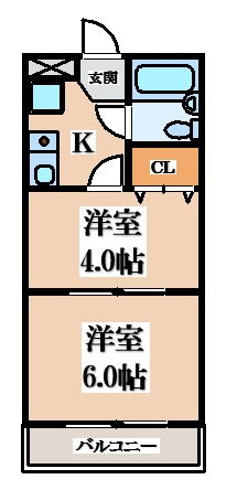 【間取り】 | ハピネス八戸ノ里