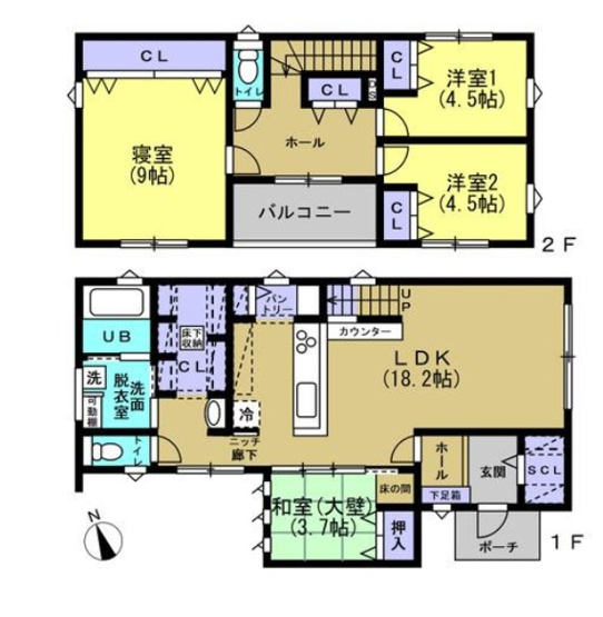 【間取り】 | 間取りは4SLDKになります。