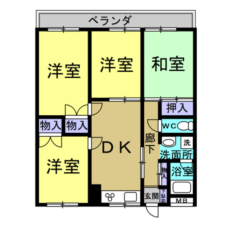 レジデンスひまわりの間取り
