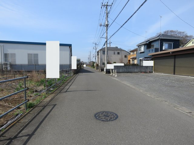 川越市下広谷売地の前面道路含む現地写真