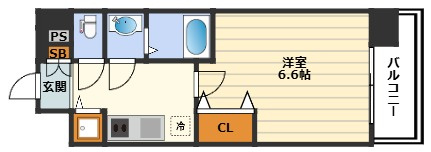 クリスタルグランツ東天満の間取り