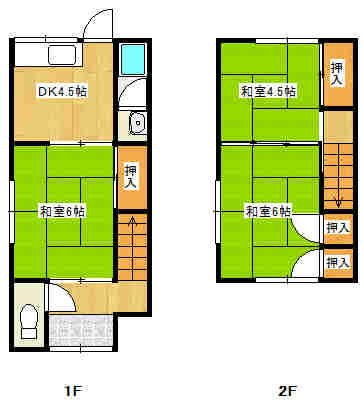 浦西アパートの間取り