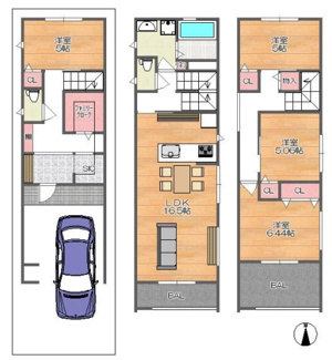 【間取り】 | 大蓮北2丁目　中古戸建