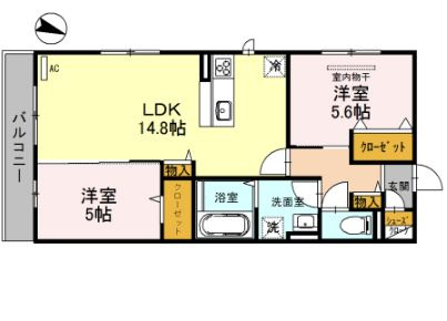 【間取り】 | アンソレイエA棟