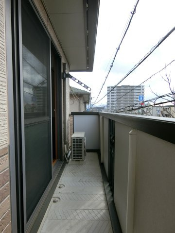 プラシード　A棟のバルコニー
