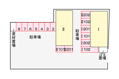 【区画図】 | ヴェルデ三隈　Ⅰ | ヴェルデ三隈2　101号室　2018/6/14撮影