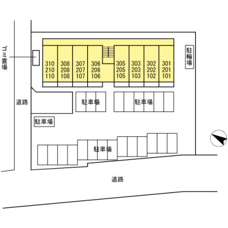 パストラーレ富士松　　刈谷市の賃貸ならクラスホーム刈谷店の区画図