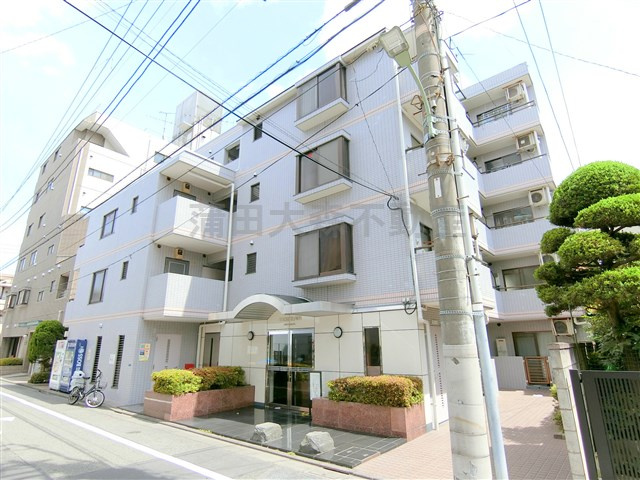 ハイタウン西蒲田の外観|1991年5月築　RC鉄筋コンクリート造地上5階建て総戸数35戸
オートロックゴミ捨て場付の分譲賃貸マンション
東京都大田区西蒲田8丁目　JR京浜東北線蒲田駅徒歩7分