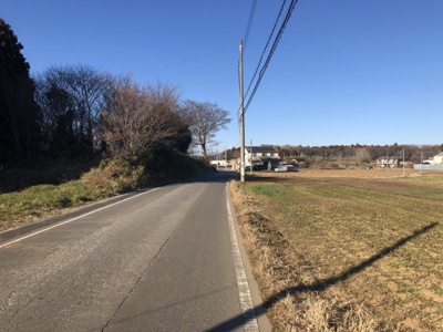 【前面道路含む現地写真】 | つくば市下広岡売地