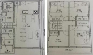 【間取り】 | 若江本町4丁目　中古戸建