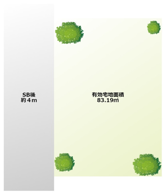 【区画図】 | 墨田区東駒形４丁目鉄骨造戸建 | 間口が広々した整形地