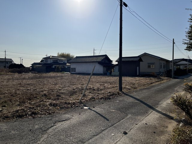 大島町　売地の前面道路含む現地写真
