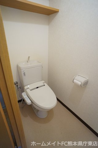 熊本市南区田迎１丁目の賃貸マンションのトイレ