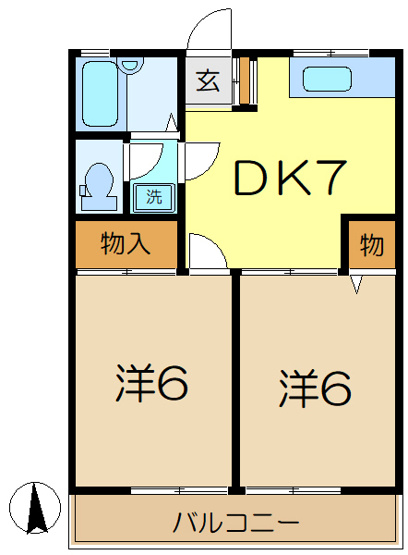 【間取り】 | ハイライズ洋光台
