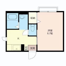 タウンハイツの間取り|インターネットは導入済みWi-Fi無料、入居後すぐに使えます♪