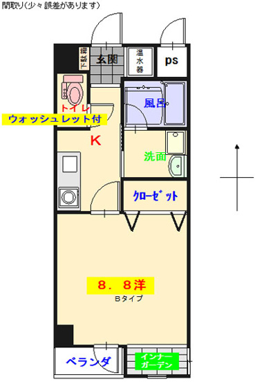 【間取り】 | ｅｓｔ　ｂｒｉｃｋ　ｋｏｋｕｓａｉ　ｄａｉ　ｍａｅ | 3号間取り