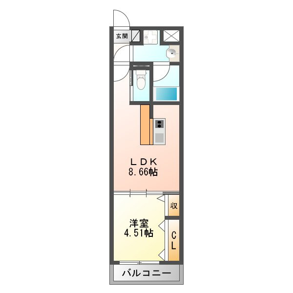 ガレリア加島の間取り