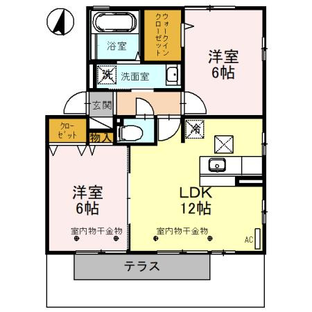 Rose Villa Bの間取り