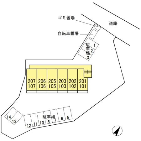 フェリシダーデの区画図