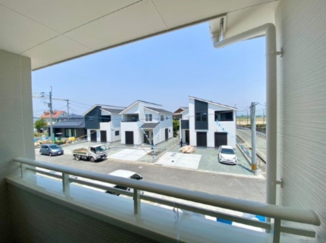 柳川市三橋町蒲船津の新築一戸建の展望|北面バルコニーからの展望です